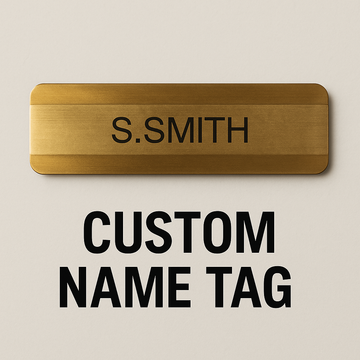Custom Name Tags - Gold