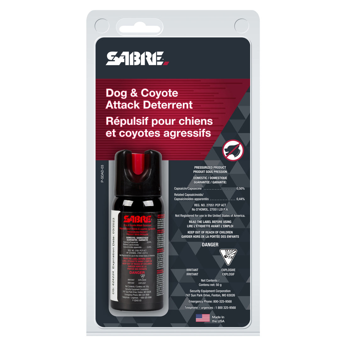 Sabre Dog & Coyote Attack Deterrent - 50g