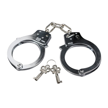 Rothco Double Lock Steel Handcuffs - Silver