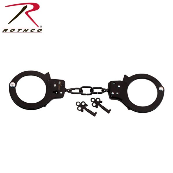 Rothco Double Lock Steel Handcuffs - Silver