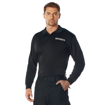 Moisture Wicking Long Sleeve Security Polo Shirt