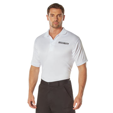 Rothco Moisture Wicking Security Polo Shirt S/S White