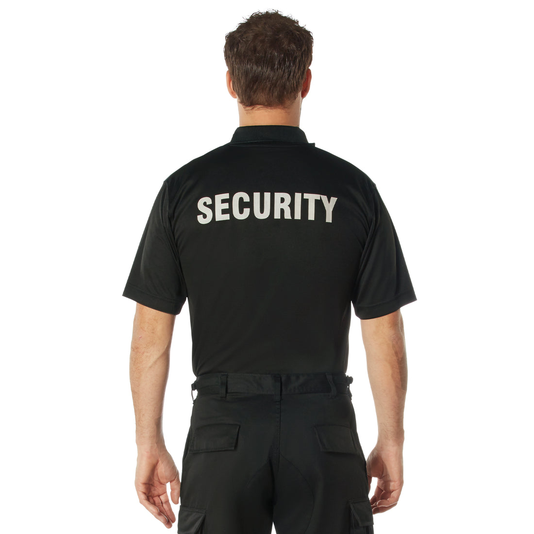 Rothco Moisture Wicking Security Polo Shirt S/S Black