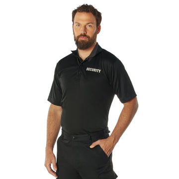 Rothco Moisture Wicking Security Polo Shirt S/S Black