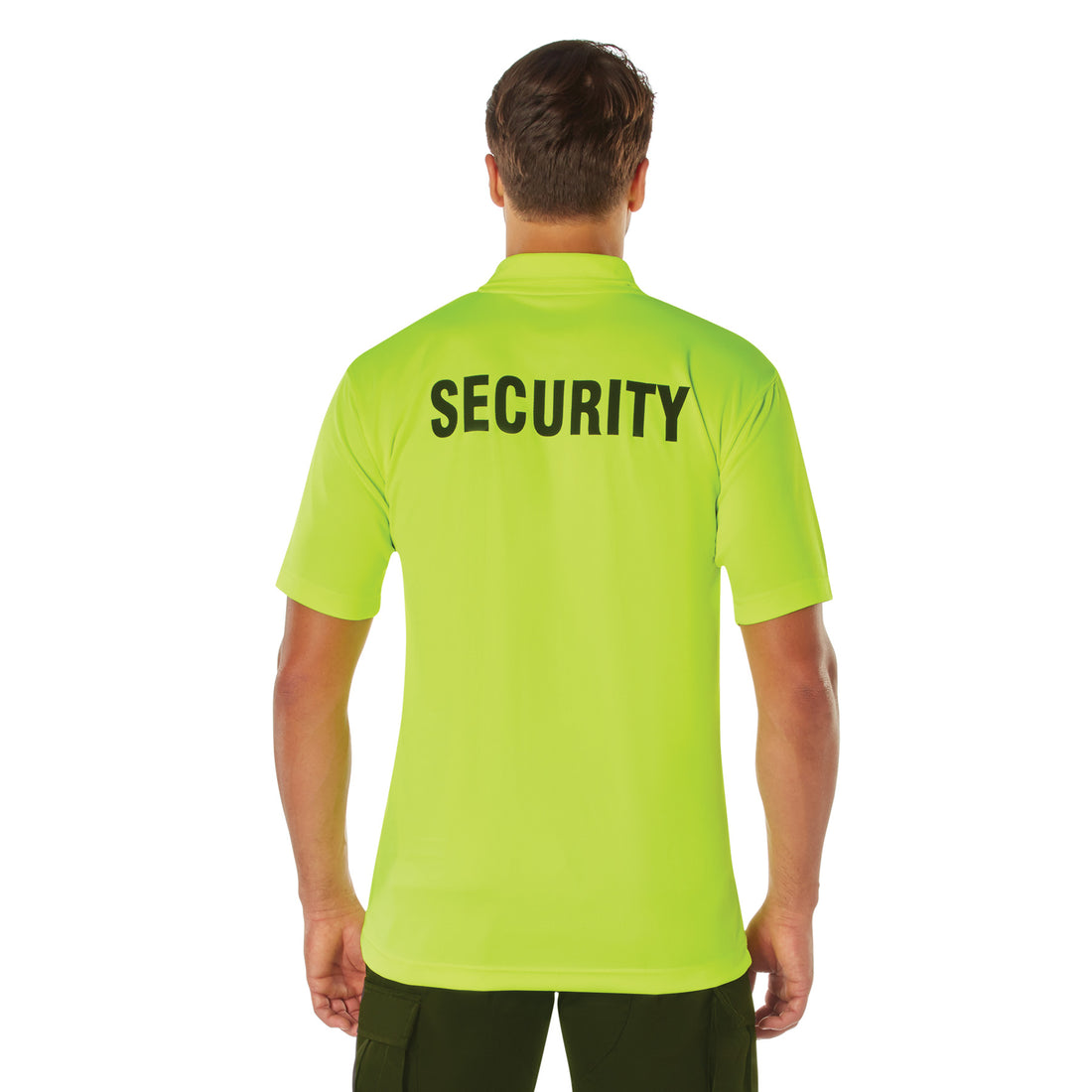 Rothco Moisture Wicking Security Polo Shirt S/S Safety Green