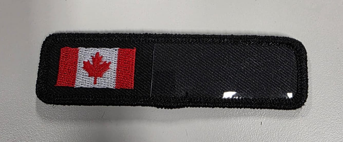 Canada Flag Name Tag with Velcro