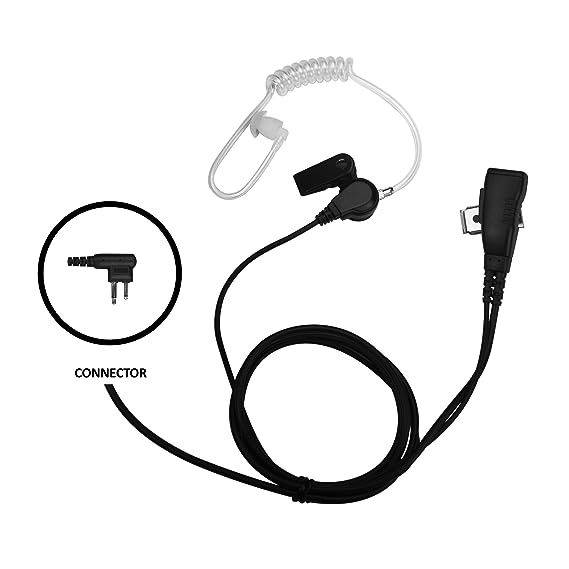 Impact 1-Wire Security Earpiece With Tube For Kenwood Nexedge And TK Multi-Pin Radios