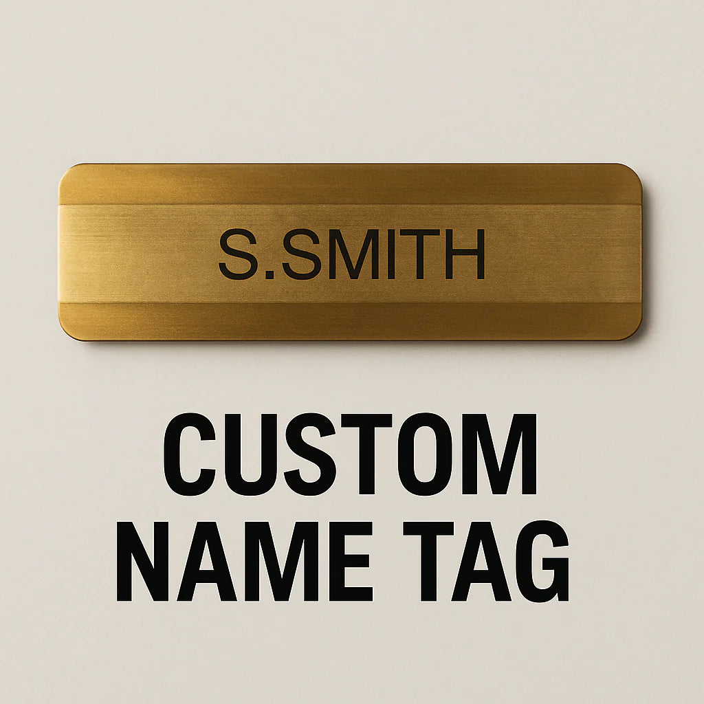 Custom Name Tags - Gold