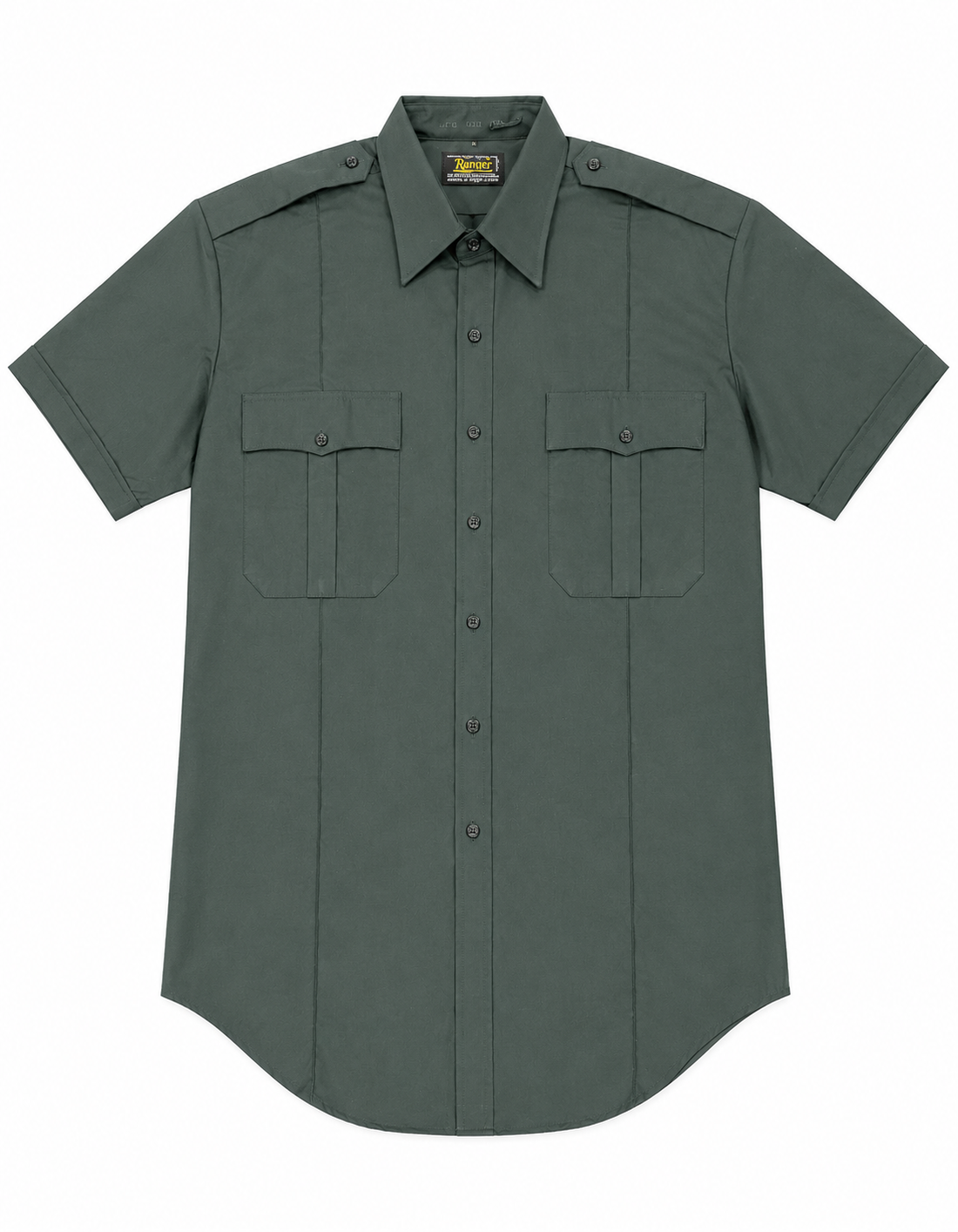 Rapier- Men/women Black S/S Military Style Shirt