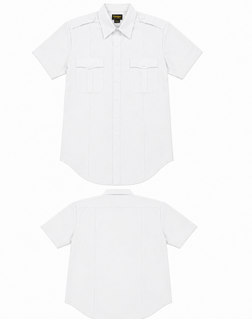 Rapier- Women White S/S Military Style Shirt