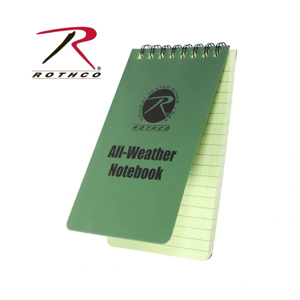 Rothco All-Weather Waterproof Notebook (Small) 3×5