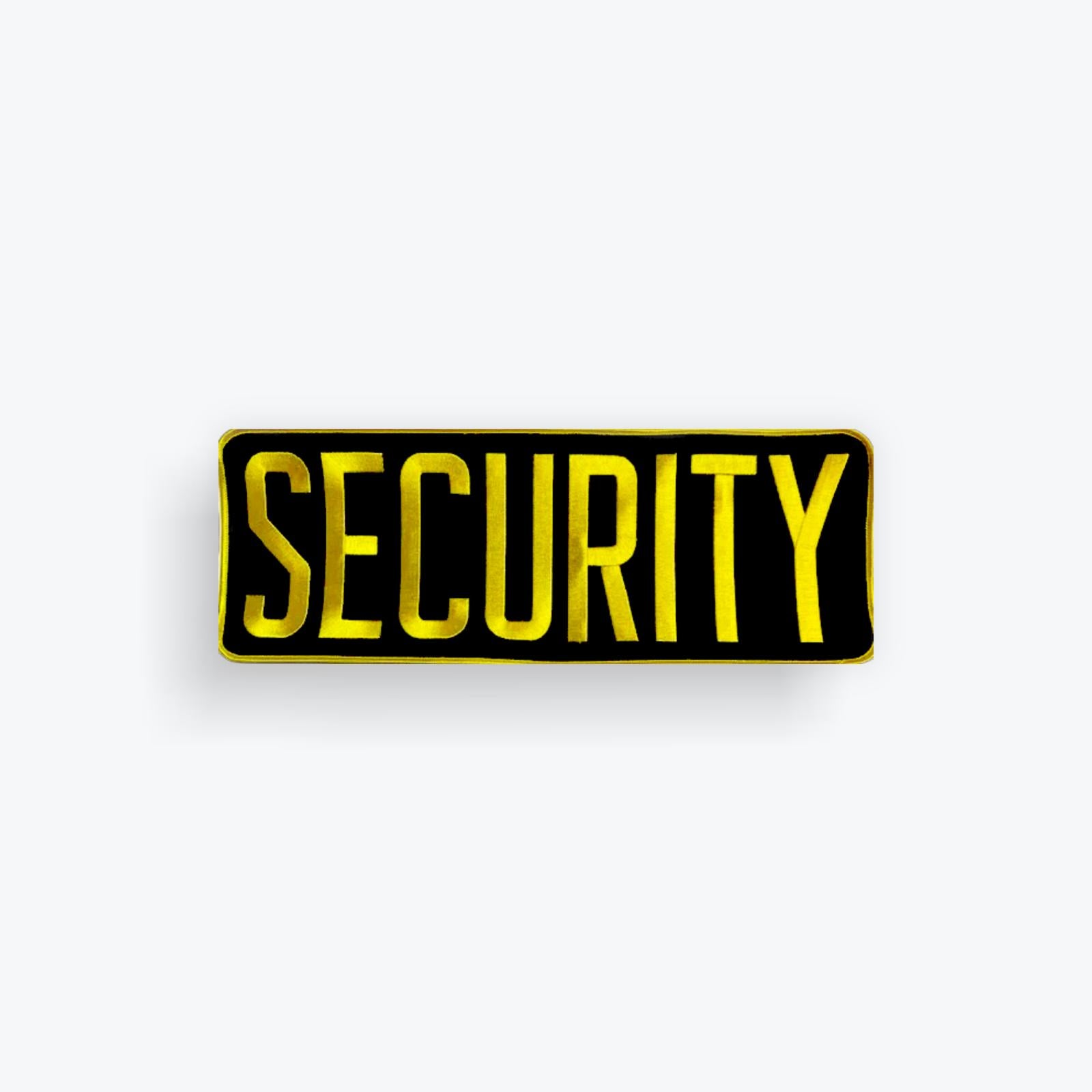 Yellow Security Sticker Security Patch Large - Yellow