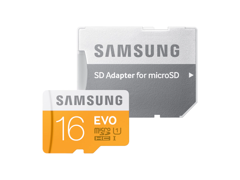 MicroSDHC EVO Memory Card With Adapter 16GB