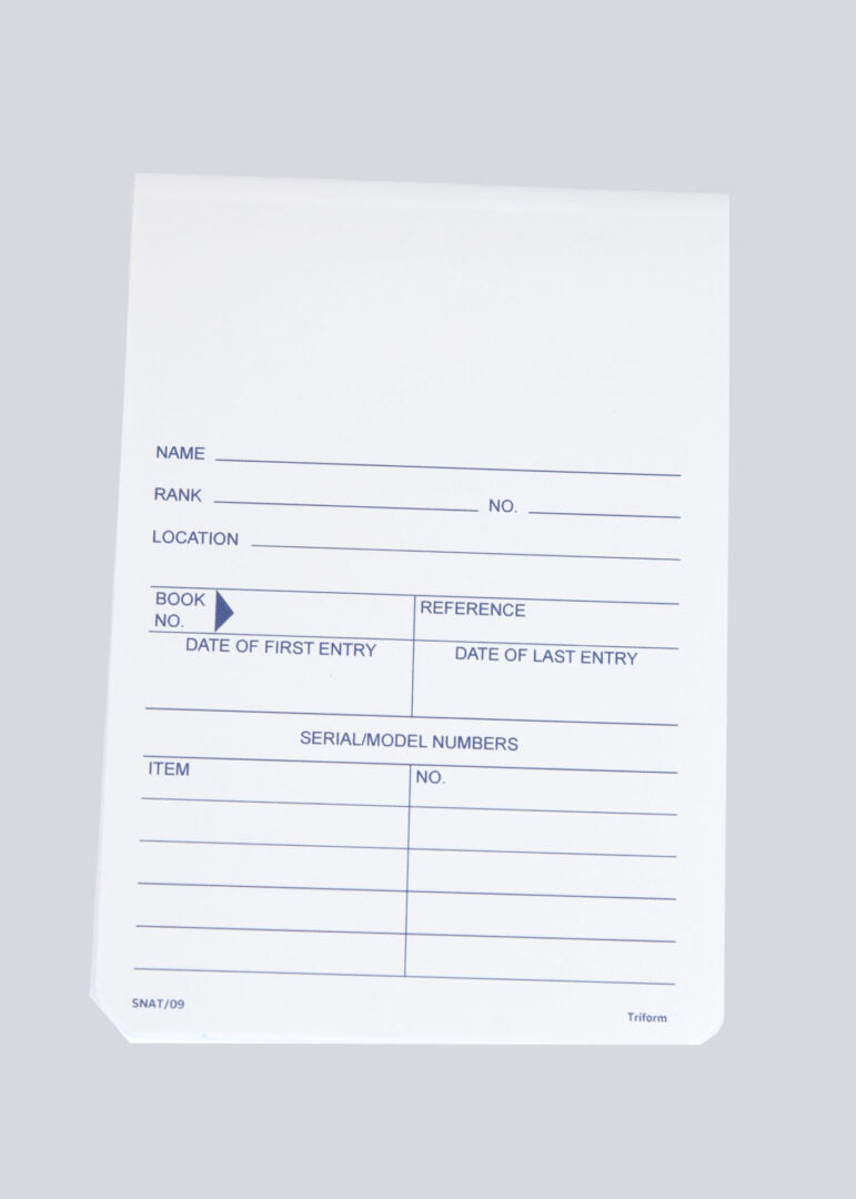 Private Security Evidence Notebook