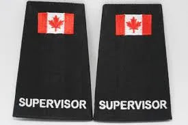 Security and Security Supervisor Epaulettes