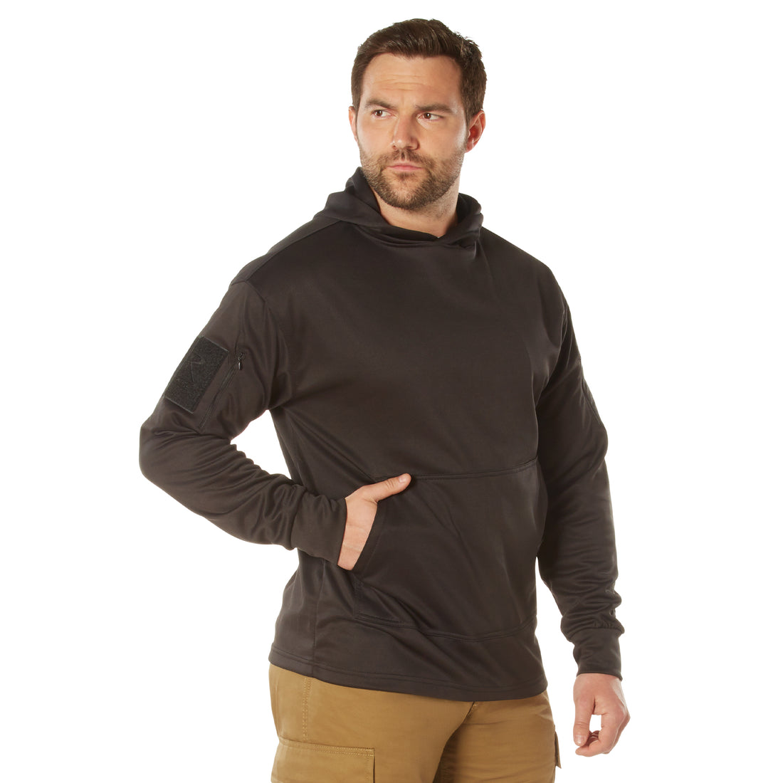 Rothco Plain Black Concealed Carry Hoodie